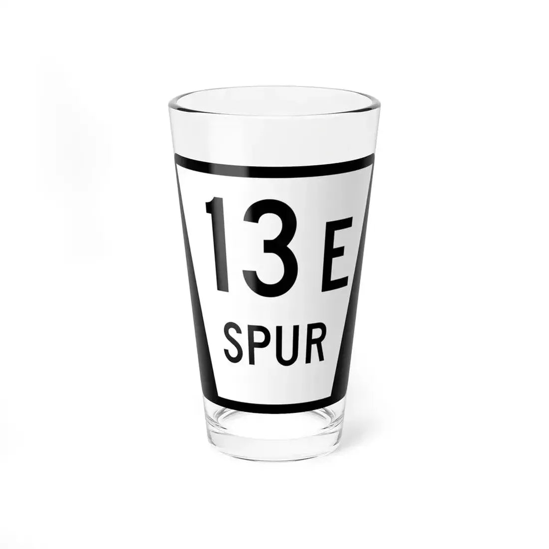 N SPUR 13E (Nebraska) (Road Sign) Pint Glass 16oz 16oz - Go Mug Yourself