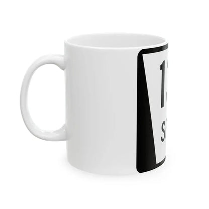 N SPUR 13E (Nebraska) (Road Sign) White Coffee Mug - Go Mug Yourself
