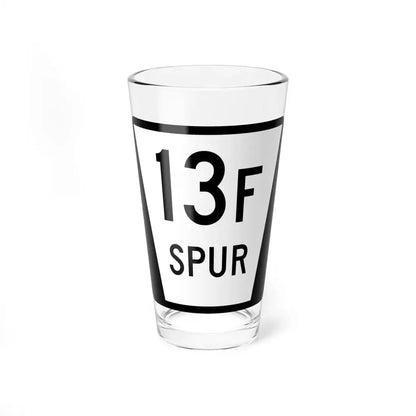 N SPUR 13F (Nebraska) (Road Sign) Pint Glss 16oz 16oz - Go Mug Yourself