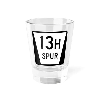 N SPUR 13H (Nebraska) (Road Sign) Shot Glass 1.5oz 1.5oz - Go Mug Yourself
