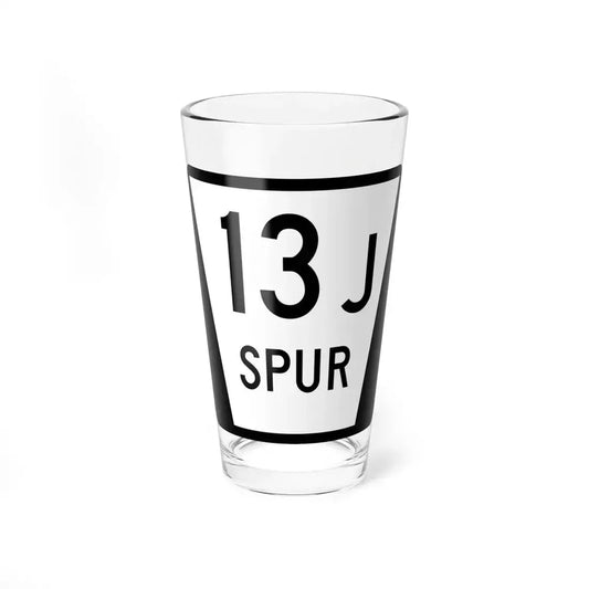 N SPUR 13J (Nebraska) (Road Sign) Pint Glass 16oz 16oz - Go Mug Yourself