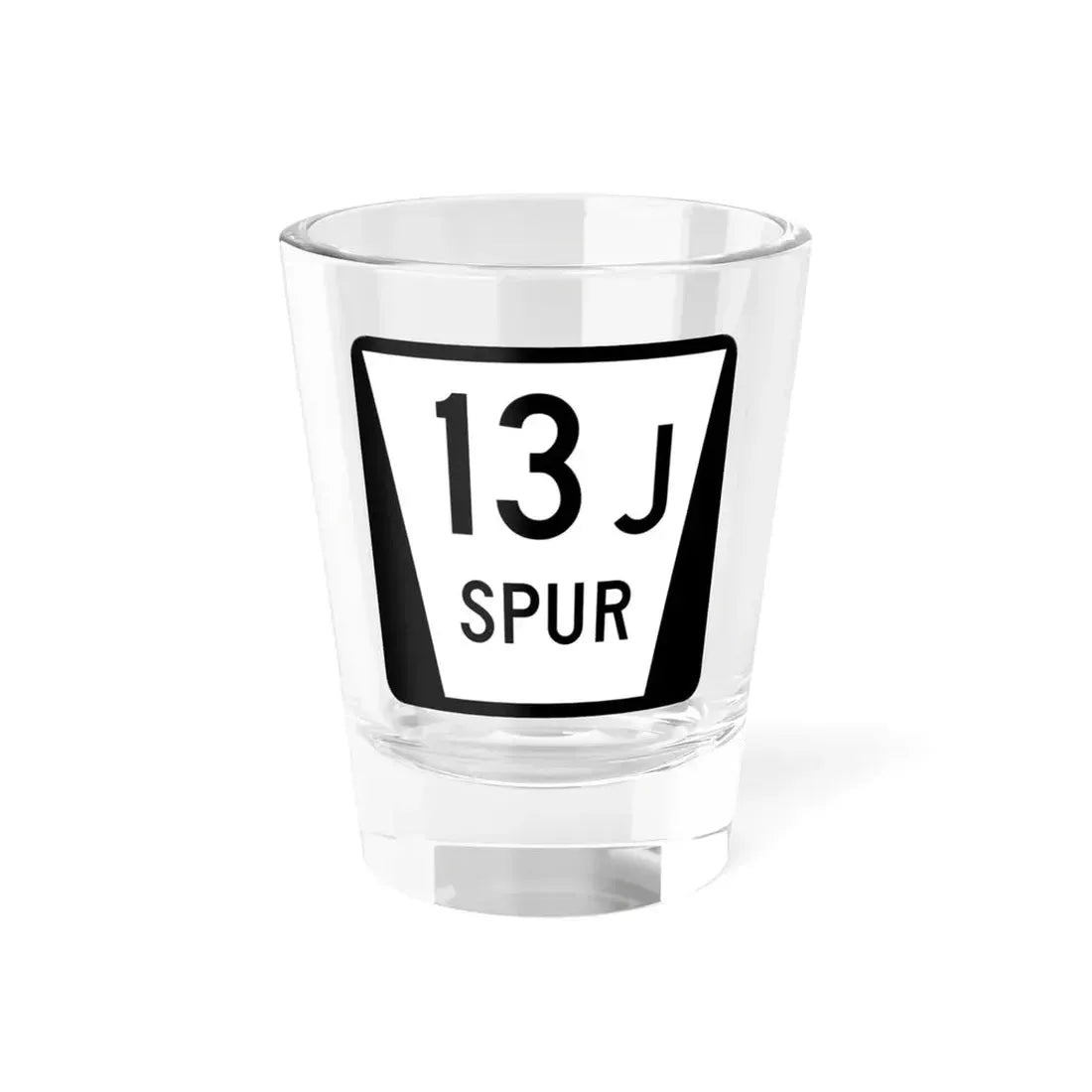 N SPUR 13J (Nebraska) (Road Sign) Shot Glass 1.5oz 1.5oz - Go Mug Yourself