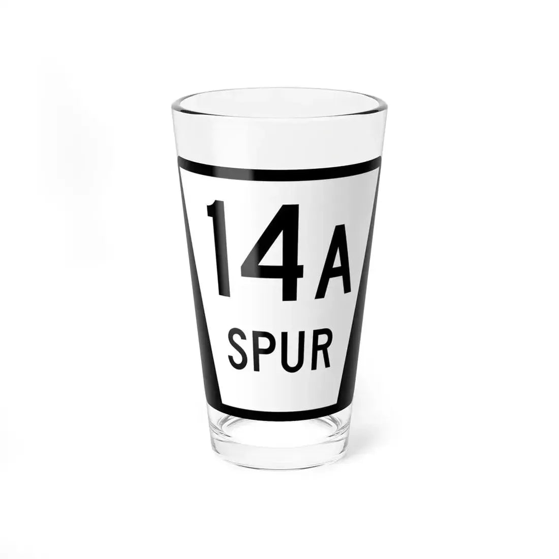 N SPUR 14A (Nebraska) (Road Sign) Pint Glass 16oz 16oz - Go Mug Yourself