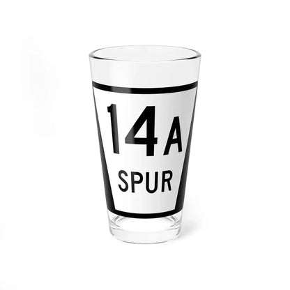 N SPUR 14A (Nebraska) (Road Sign) Pint Glass 16oz 16oz - Go Mug Yourself