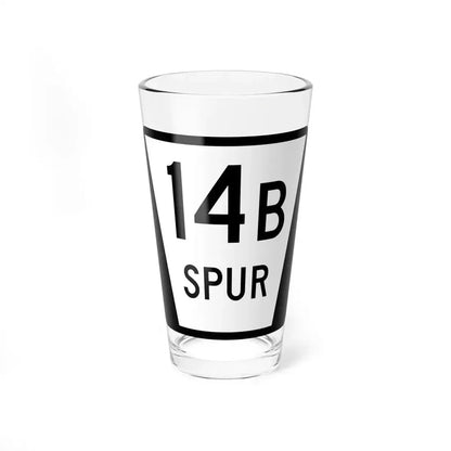 N SPUR 14B (Nebraska) (Road Sign) Pint Glass 16oz 16oz - Go Mug Yourself
