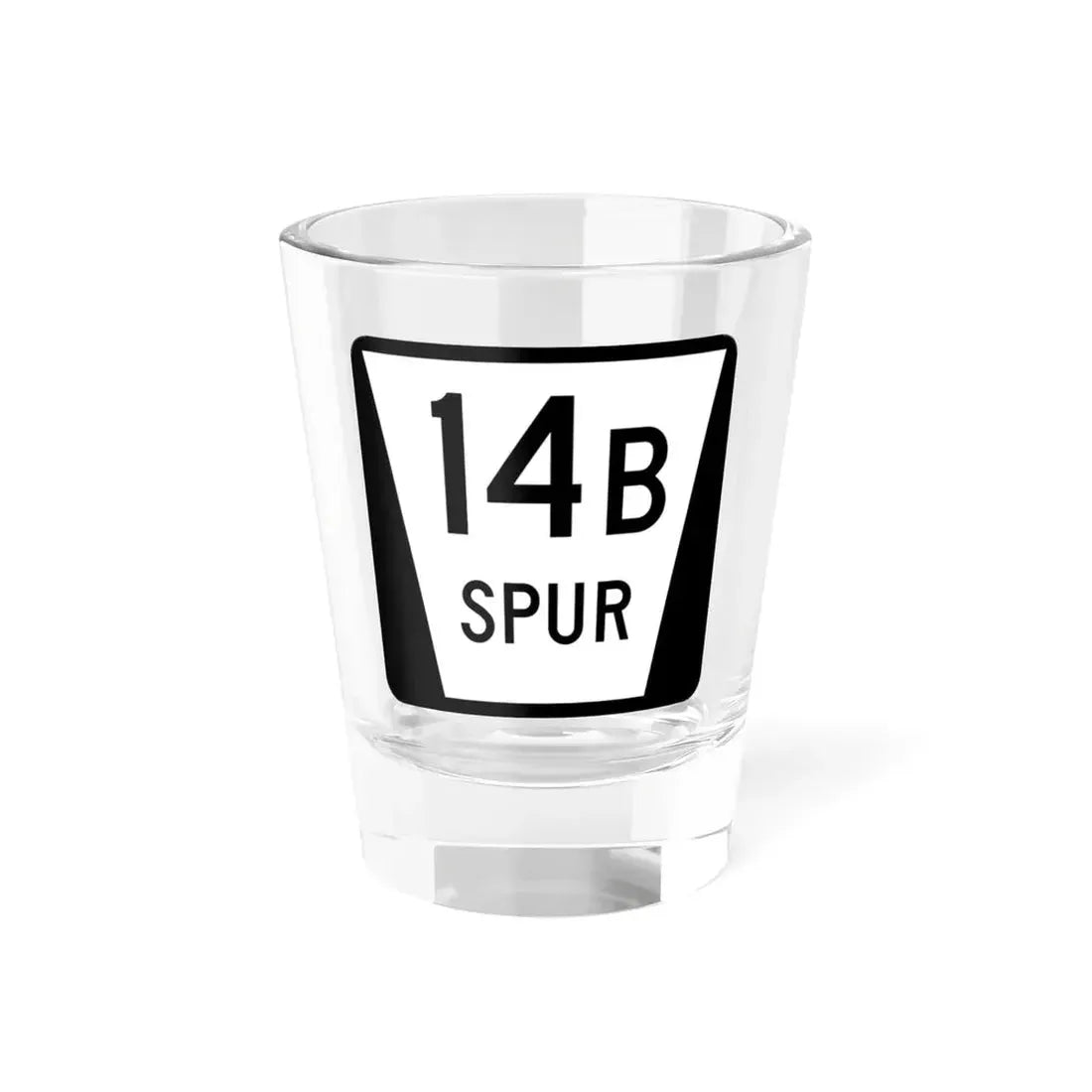 N SPUR 14B (Nebraska) (Road Sign) Shot Glass 1.5oz 1.5oz - Go Mug Yourself