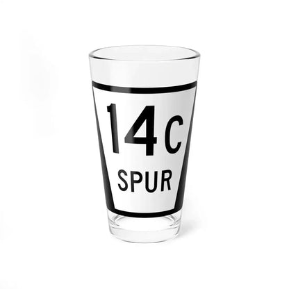 N SPUR 14C (Nebraska) (Road Sign) Pint Glass 16oz 16oz - Go Mug Yourself