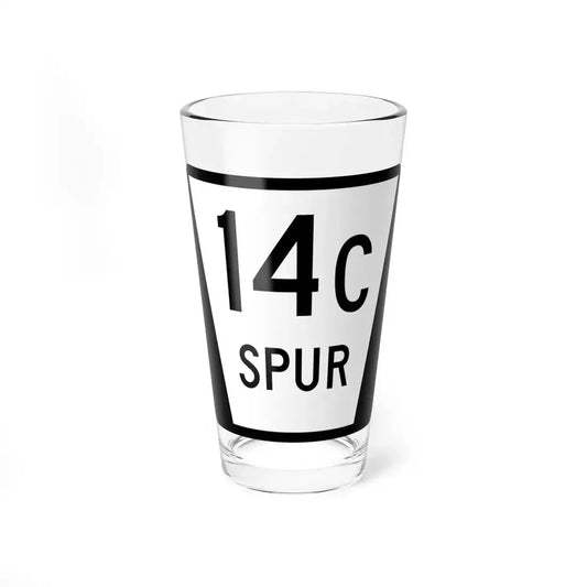 N SPUR 14C (Nebraska) (Road Sign) Pint Glass 16oz 16oz - Go Mug Yourself