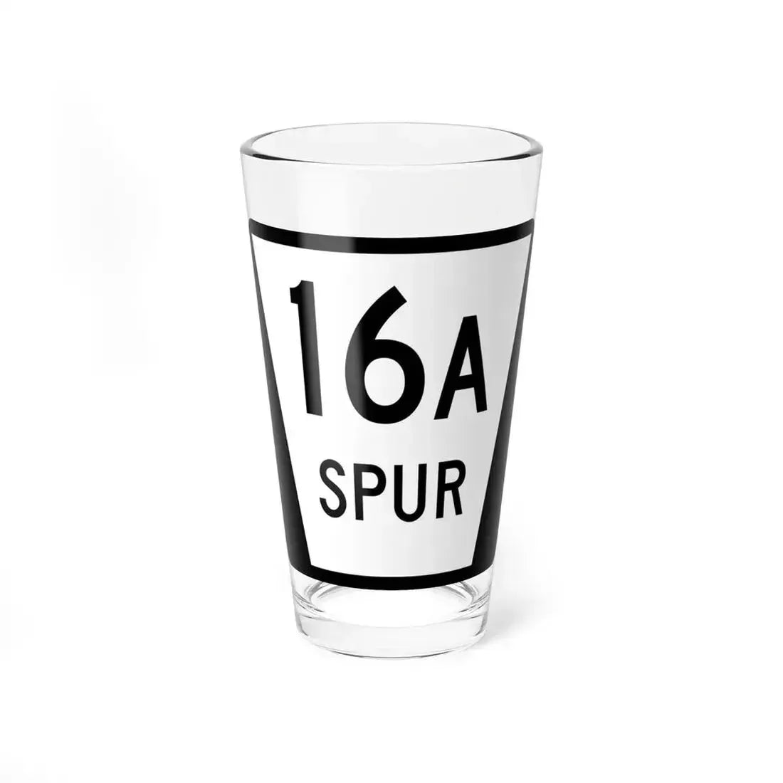 N SPUR 16A (Nebraska) (Road Sign) Pint Glass 16oz 16oz - Go Mug Yourself