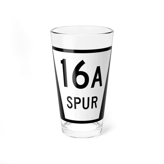 N SPUR 16A (Nebraska) (Road Sign) Pint Glass 16oz 16oz - Go Mug Yourself
