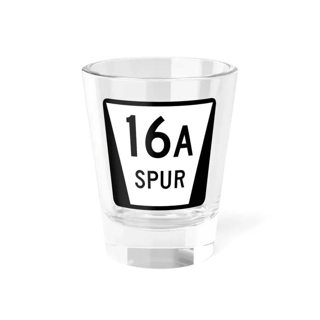 N SPUR 16A (Nebraska) (Road Sign) Shot Glass 1.5oz 1.5oz - Go Mug Yourself