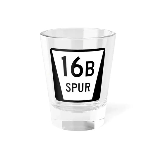 N SPUR 16B (Nebraska) (Road Sign) Shot Glass 1.5oz 1.5oz - Go Mug Yourself
