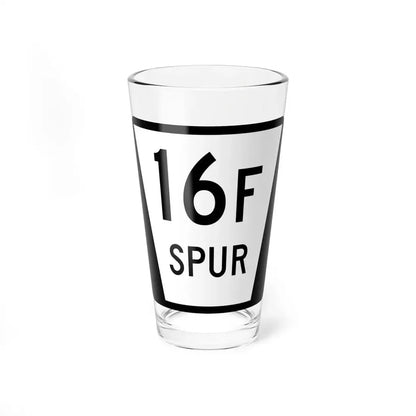 N SPUR 16F (Nebraska) (Road Sign) Pint Glss 16oz 16oz - Go Mug Yourself