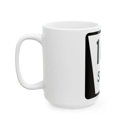 N SPUR 16F (Nebraska) (Road Sign) White Coffee Mug - Go Mug Yourself