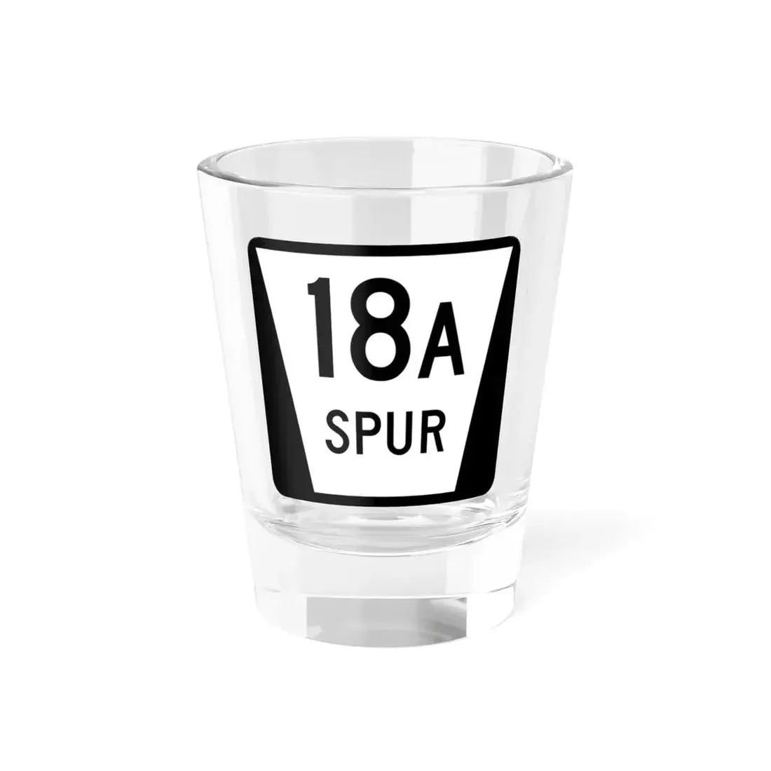 N SPUR 18A (Nebraska) (Road Sign) Shot Glass 1.5oz 1.5oz - Go Mug Yourself