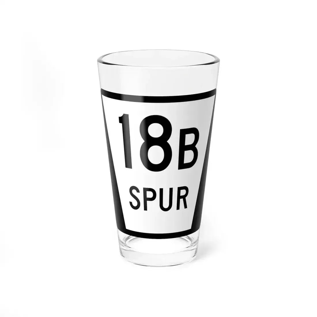 N SPUR 18B (Nebraska) (Road Sign) Pint Glass 16oz 16oz - Go Mug Yourself