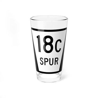 N SPUR 18C (Nebraska) (Road Sign) Pint Glass 16oz 16oz - Go Mug Yourself