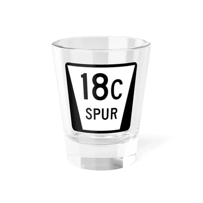 N SPUR 18C (Nebraska) (Road Sign) Shot Glass 1.5oz 1.5oz - Go Mug Yourself