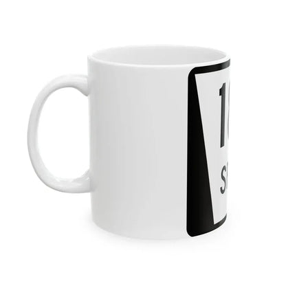 N SPUR 18C (Nebraska) (Road Sign) White Coffee Mug - Go Mug Yourself