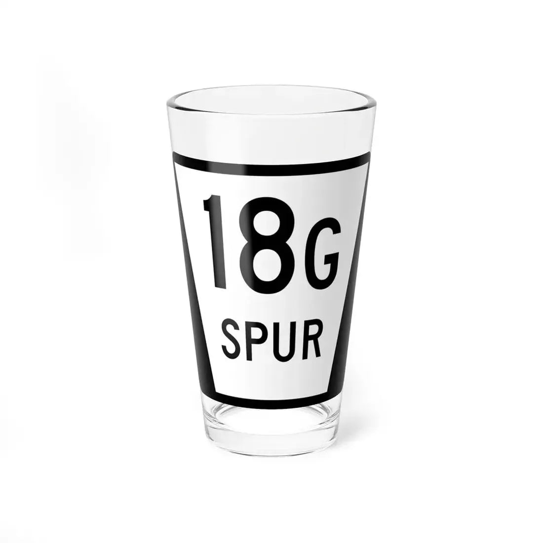 N SPUR 18G (Nebraska) (Road Sign) Pint Glss 16oz 16oz - Go Mug Yourself