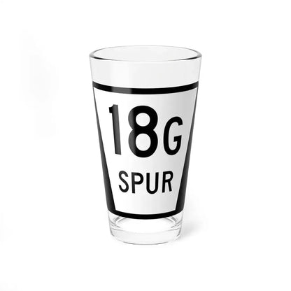 N SPUR 18G (Nebraska) (Road Sign) Pint Glss 16oz 16oz - Go Mug Yourself