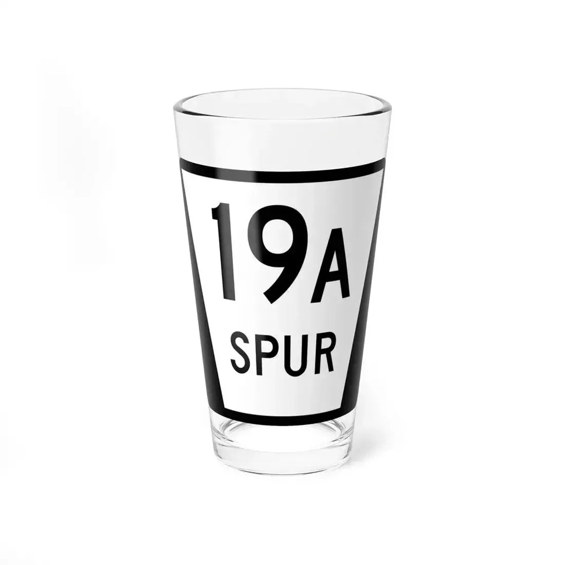 N SPUR 19A (Nebraska) (Road Sign) Pint Glass 16oz 16oz - Go Mug Yourself
