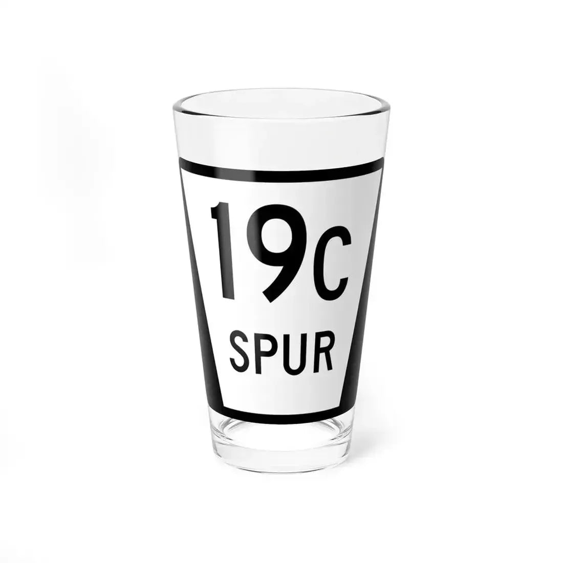N SPUR 19C (Nebraska) (Road Sign) Pint Glass 16oz 16oz - Go Mug Yourself