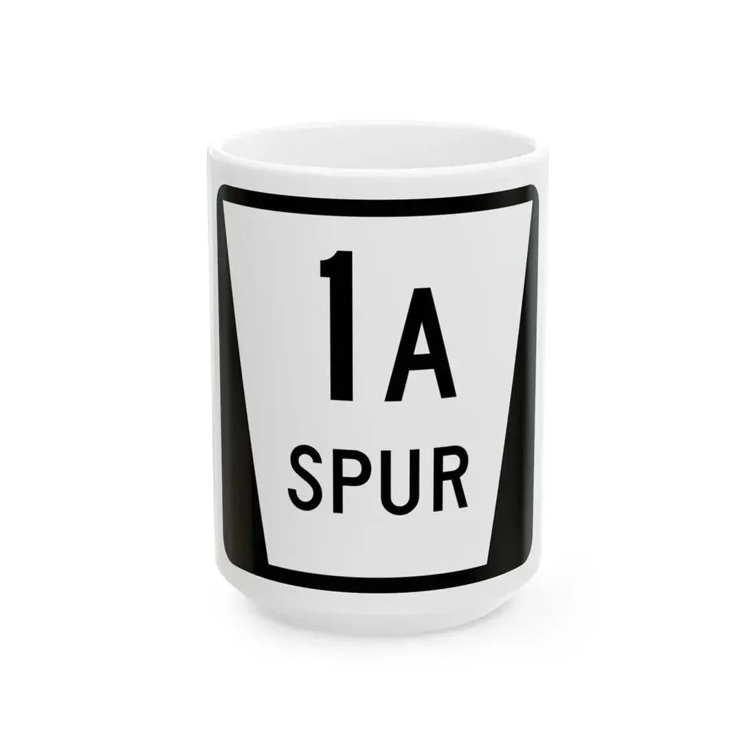 N SPUR 1A (Nebraska) (Road Sign) White Coffee Mug 15oz - Go Mug Yourself
