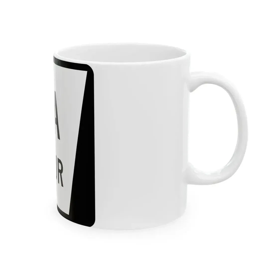 N SPUR 1A (Nebraska) (Road Sign) White Coffee Mug - Go Mug Yourself