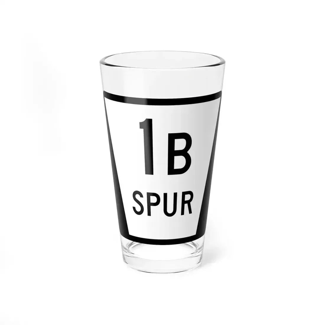 N SPUR 1B (Nebraska) (Road Sign) Pint Glass 16oz 16oz - Go Mug Yourself