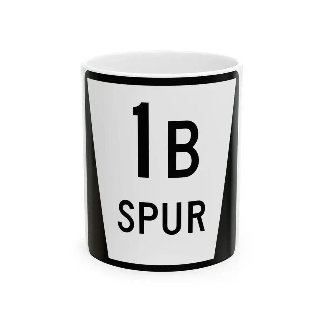 N SPUR 1B (Nebraska) (Road Sign) White Coffee Mug 11oz - Go Mug Yourself