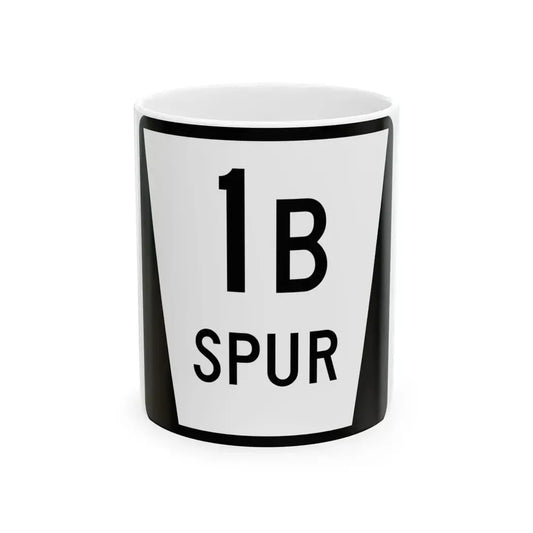 N SPUR 1B (Nebraska) (Road Sign) White Coffee Mug 11oz - Go Mug Yourself