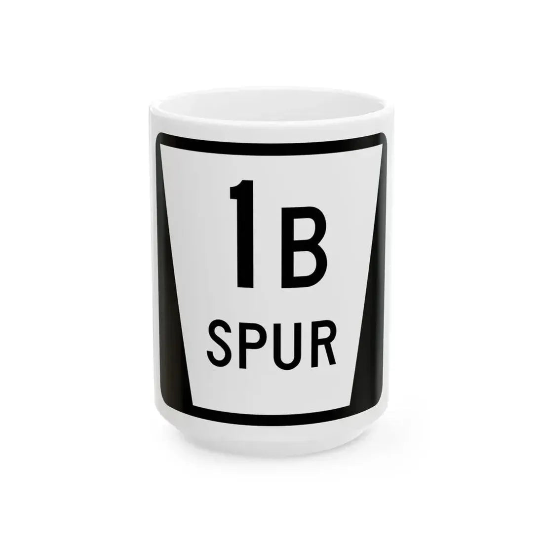 N SPUR 1B (Nebraska) (Road Sign) White Coffee Mug 15oz - Go Mug Yourself