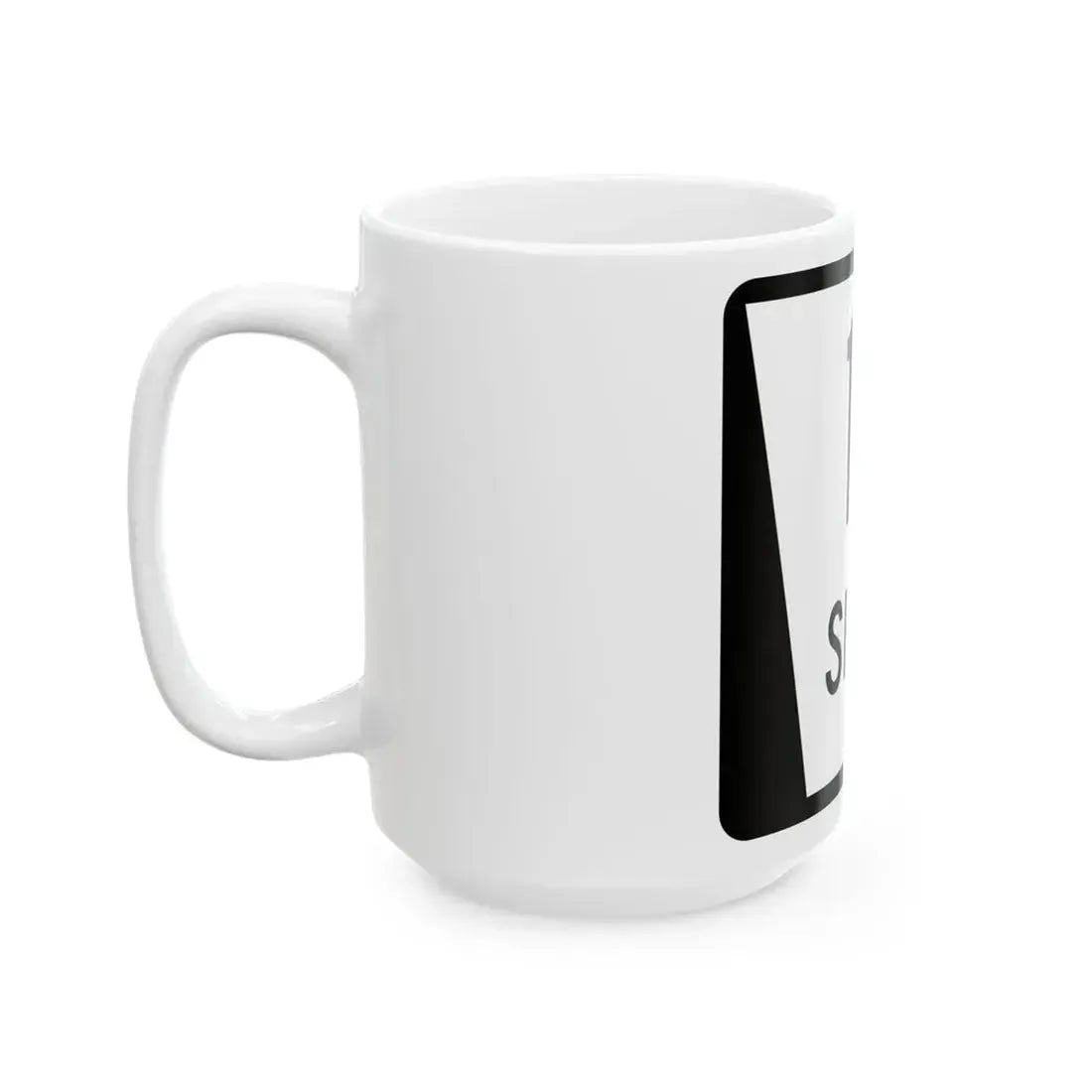 N SPUR 1C (Nebraska) (Road Sign) White Coffee Mug - Go Mug Yourself