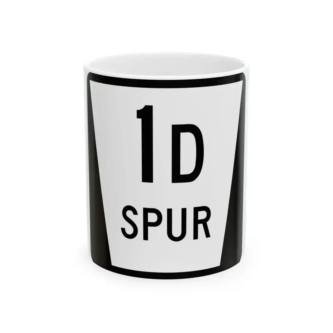 N SPUR 1D (Nebraska) (Road Sign) White Coffee Mug 11oz - Go Mug Yourself
