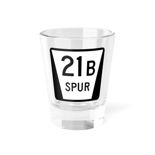N SPUR 21B (Nebraska) (Road Sign) Shot Glass 1.5oz 1.5oz - Go Mug Yourself