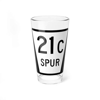 N SPUR 21C (Nebraska) (Road Sign) Pint Glass 16oz 16oz - Go Mug Yourself