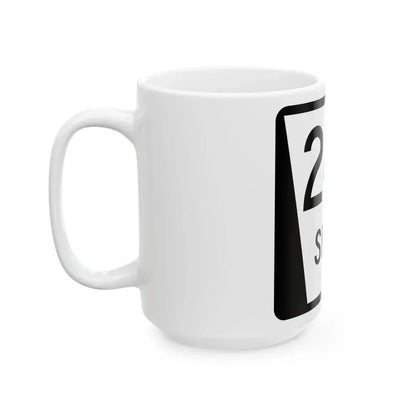 N SPUR 24C (Nebraska) (Road Sign) White Coffee Mug - Go Mug Yourself