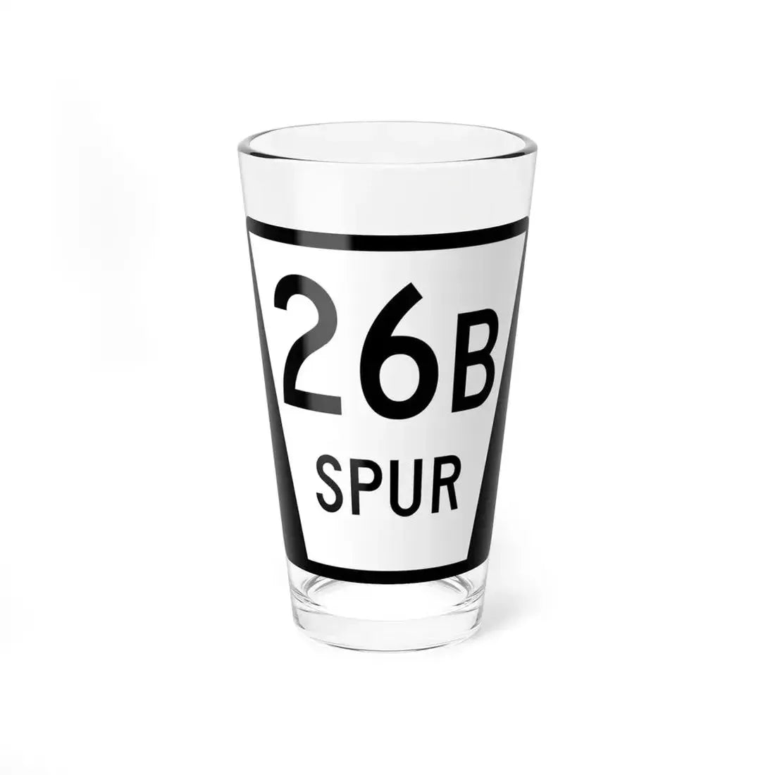 N SPUR 26B (Nebraska) (Road Sign) Pint Glass 16oz 16oz - Go Mug Yourself
