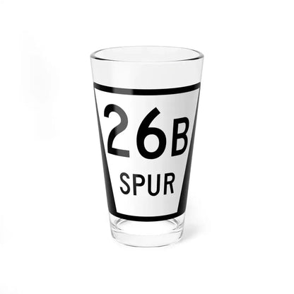 N SPUR 26B (Nebraska) (Road Sign) Pint Glass 16oz 16oz - Go Mug Yourself