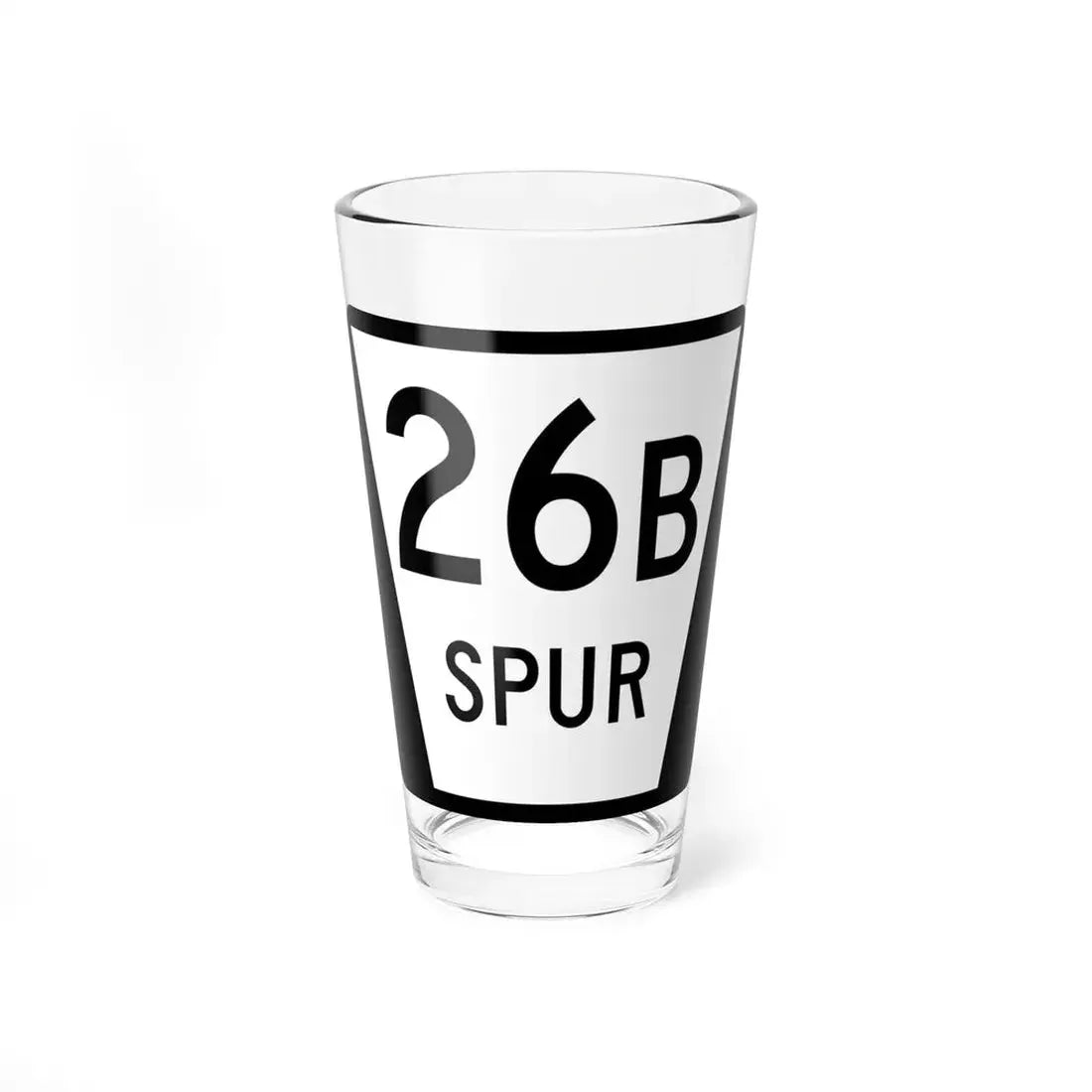 N SPUR 26B (Nebraska) (Road Sign) Pint Glss 16oz 16oz - Go Mug Yourself