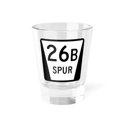 N SPUR 26B (Nebraska) (Road Sign) Shot Glass 1.5oz 1.5oz - Go Mug Yourself