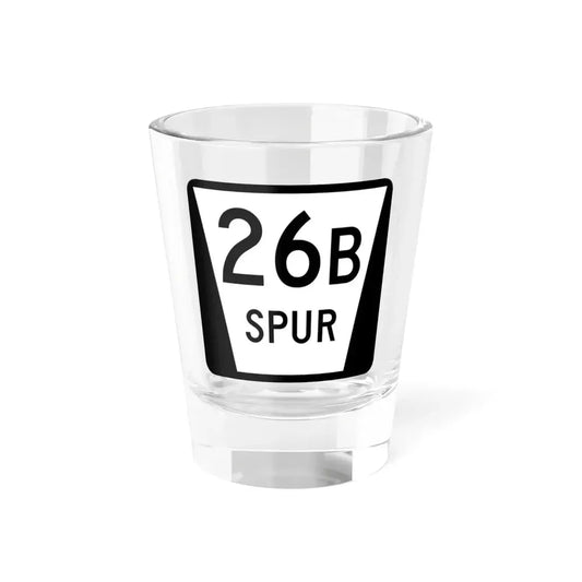 N SPUR 26B (Nebraska) (Road Sign) Shot Glass 1.5oz 1.5oz - Go Mug Yourself