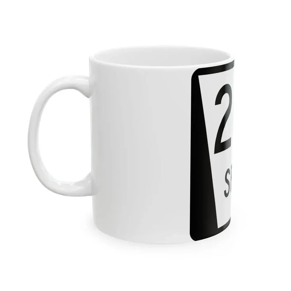 N SPUR 26D (Nebraska) (Road Sign) White Coffee Mug - Go Mug Yourself