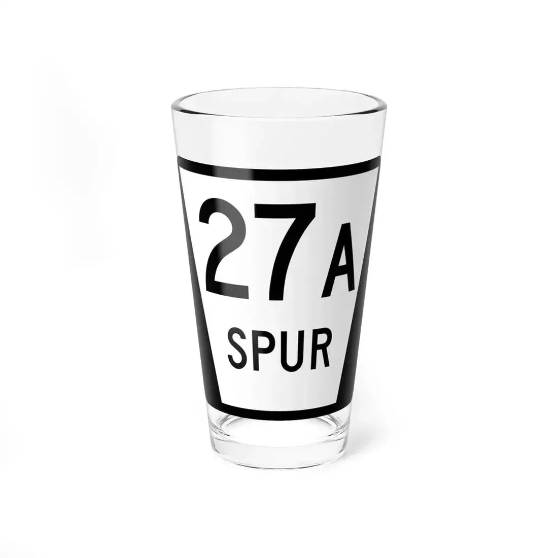 N SPUR 27A (Nebraska) (Road Sign) Pint Glass 16oz 16oz - Go Mug Yourself