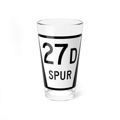 N SPUR 27D (Nebraska) (Road Sign) Pint Glass 16oz 16oz - Go Mug Yourself