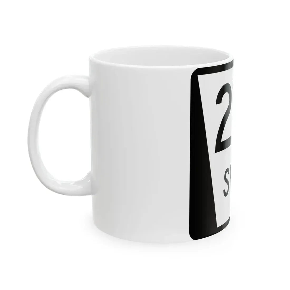 N SPUR 27D (Nebraska) (Road Sign) White Coffee Mug - Go Mug Yourself