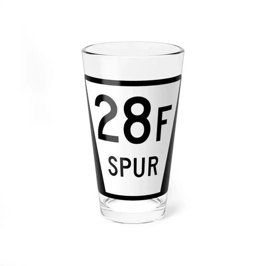 N SPUR 28F (Nebraska) (Road Sign) Pint Glass 16oz 16oz - Go Mug Yourself