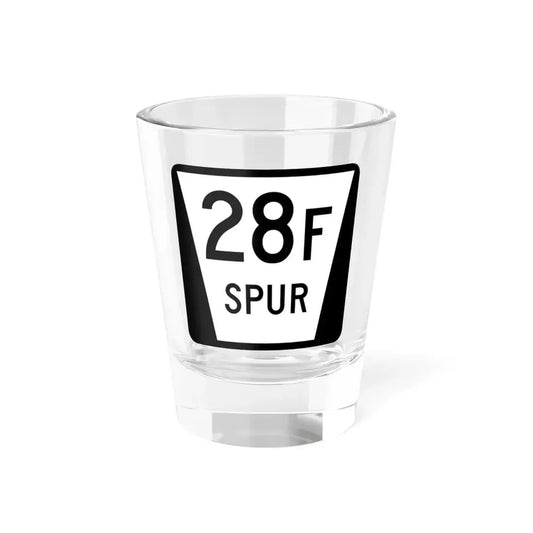 N SPUR 28F (Nebraska) (Road Sign) Shot Glass 1.5oz 1.5oz - Go Mug Yourself