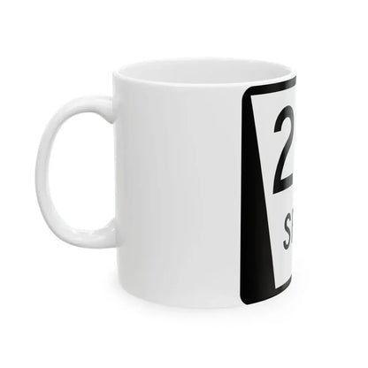 N SPUR 29A (Nebraska) (Road Sign) White Coffee Mug - Go Mug Yourself